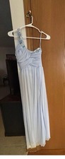 TRIXXI Juniors Size 3 Light Blue Sequin Long Dress Gown Prom Wedding- Worn Once