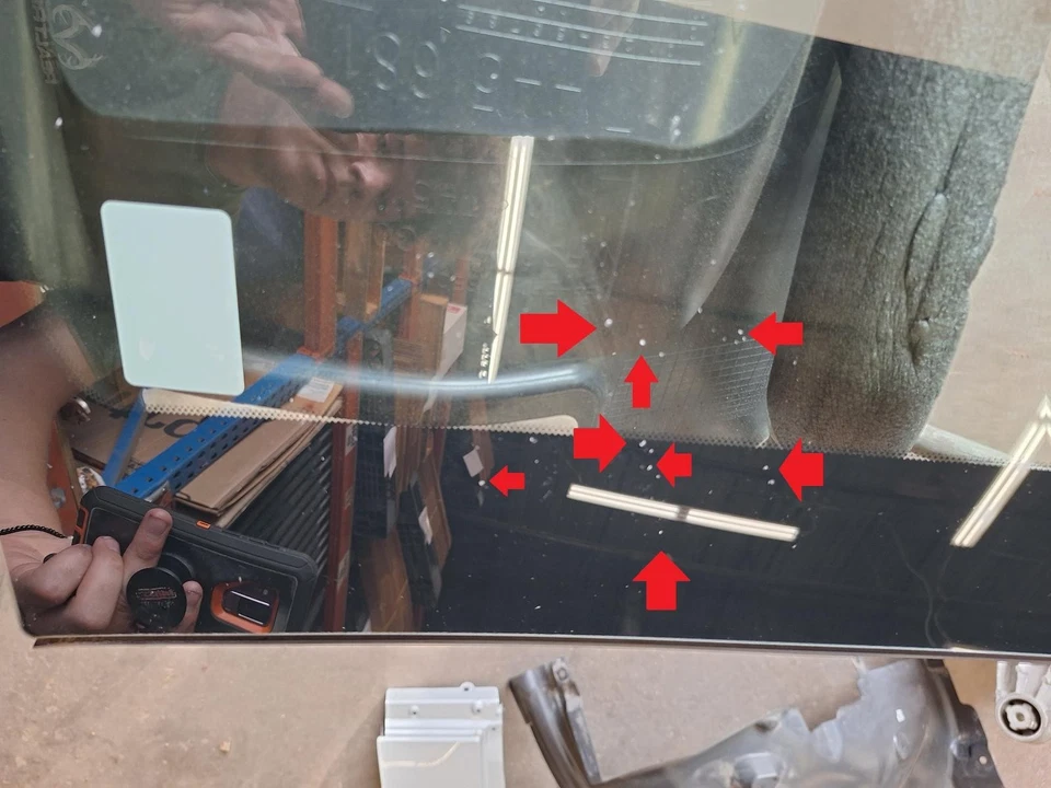 19 20 INFINITI QX50 OEM Windshield Glass w/Lane Keep Assist Option - Image 3 of 4