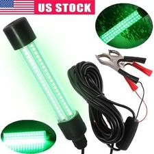 900000000Lumens 12V 126LED Green Underwater Fishing Light Lamp Fish Attract 5m