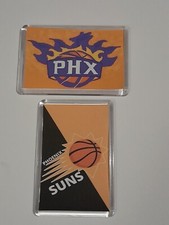NBA Basketball Phoenix Sun's Acrylic Fridge Magnet Set Of 2