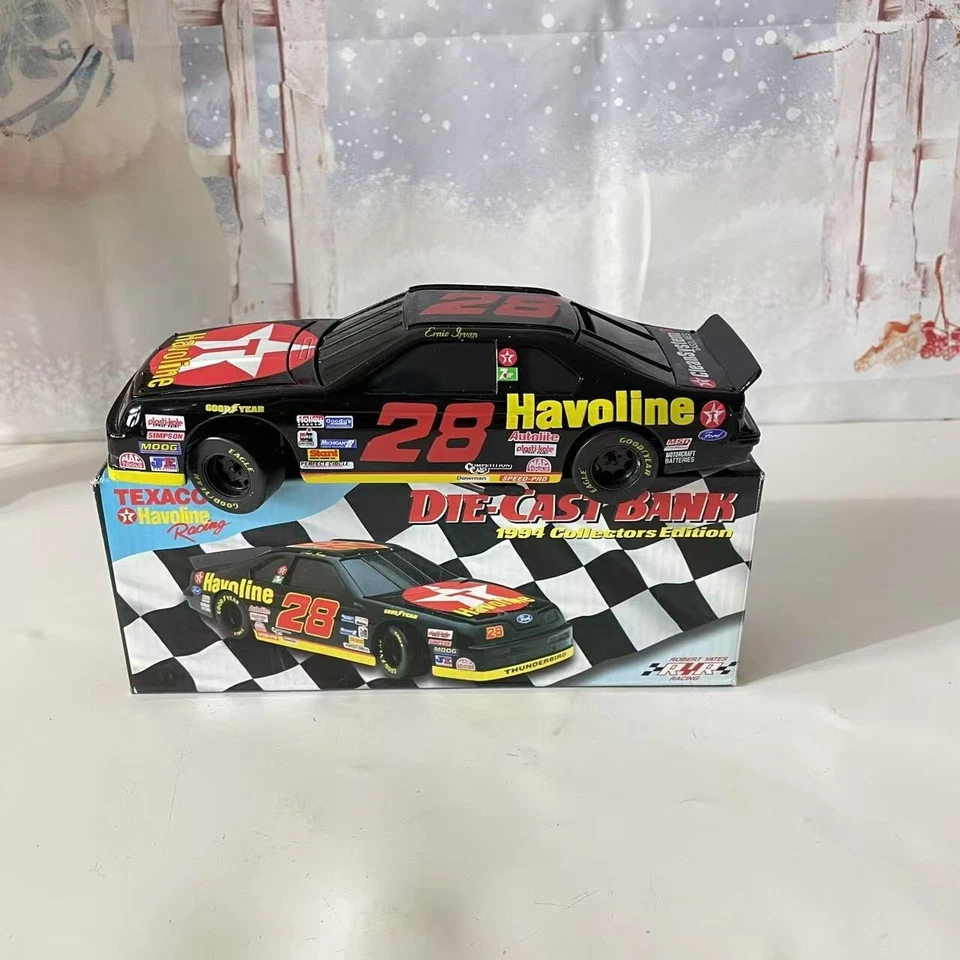 Ernie Irvan #28 Texaco Havoline Ford NASCAR Racing banco de ação fundido 1:24 - Imagem 2 de 4