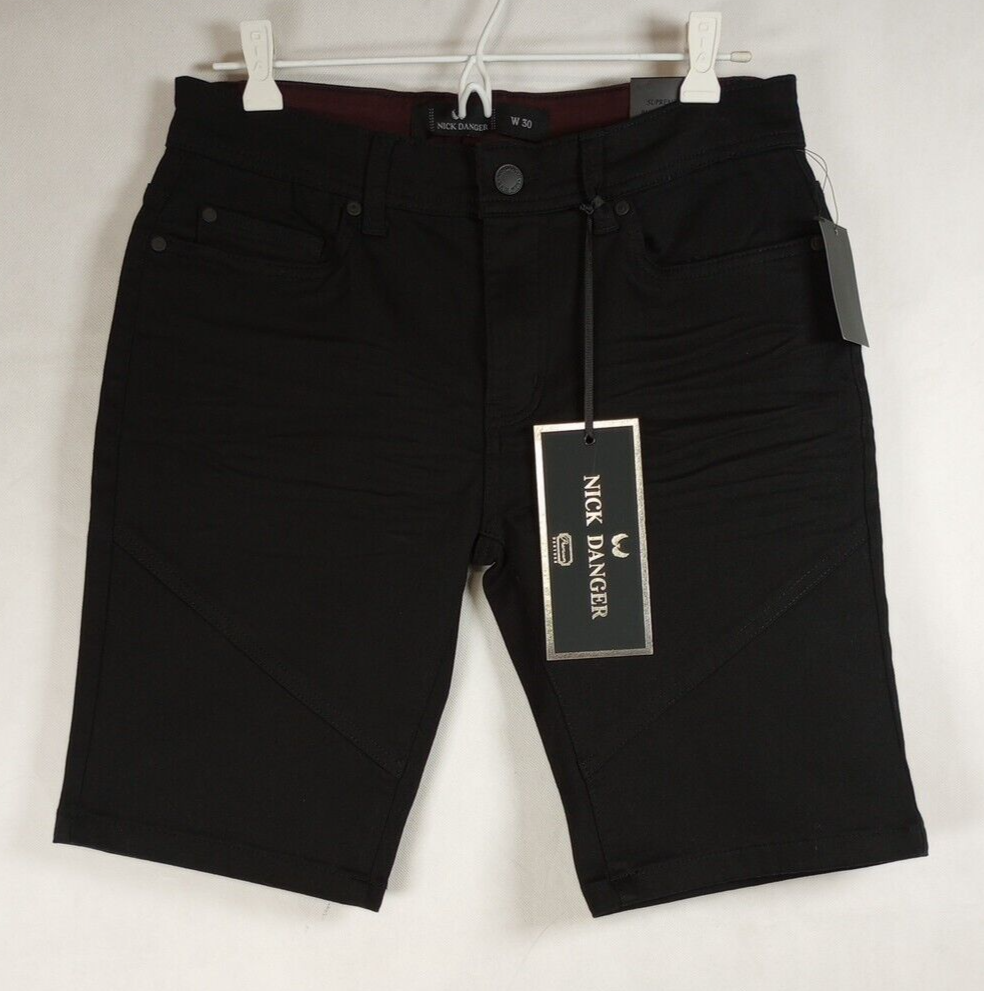 Nick Danger Premium Men's W30 Slim Fit Supreme Flex Black Short