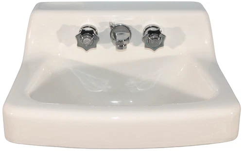 1967 Vintage "Standard" Porcelain & Cast Iron Wall-Mounted Acid Resistant Sink