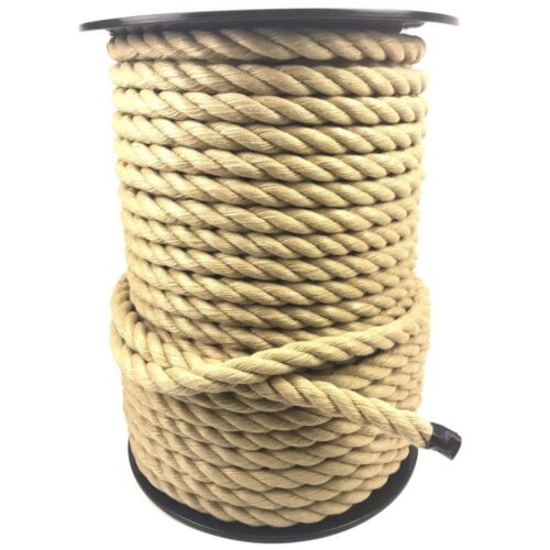 8mm Synthetic Polyhemp Decking Rope x 60 Metres On A Reel Outdoor Garden Ropes