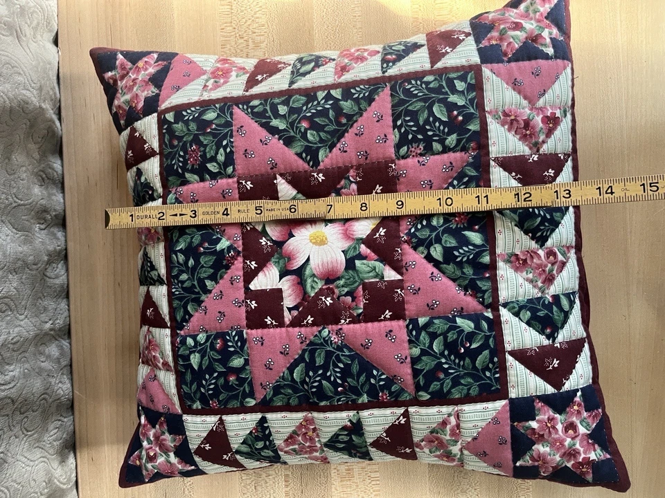 Contemporary Quilt Pillow. MULTICOLOR.Check Photos - Image 4 of 4