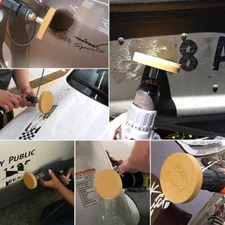 For Drill Adhesive Pinstripe Sticker Car Decal Remover Rubber Eraser Wheel Tool