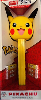 Giant PIKACHU - Pokémon - Limited Edition - 12  PEZ Dispenser - NIB (2024)