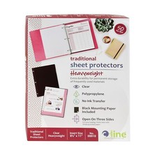 C-Line Traditional Polypropylene Sheet Protector, Heavyweight, 11 x 8 1/2, 50...