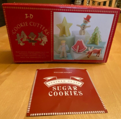 NORDIC WARE 3D STAND UP HOLIDAY CHRISTMAS COOKIE CUTTERS SET OF 6