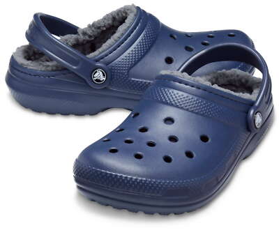 Crocs Clogs Cayman Classic lined 459 Blau Sandale Pantolette Warm 203591 459