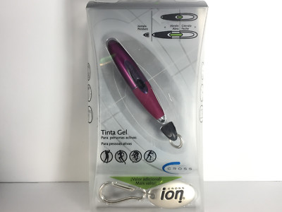 SALE CROSS ION PURPLE-MAROON DELUXE GEL PEN w/QUICK CLIP & KEY