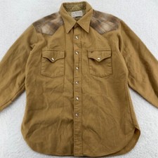vtg 70s PENDLETON HIGH GRADE WESTERN WEAR WOOL PEARL SNAP SHIRT FITS LIKE MEDIUM