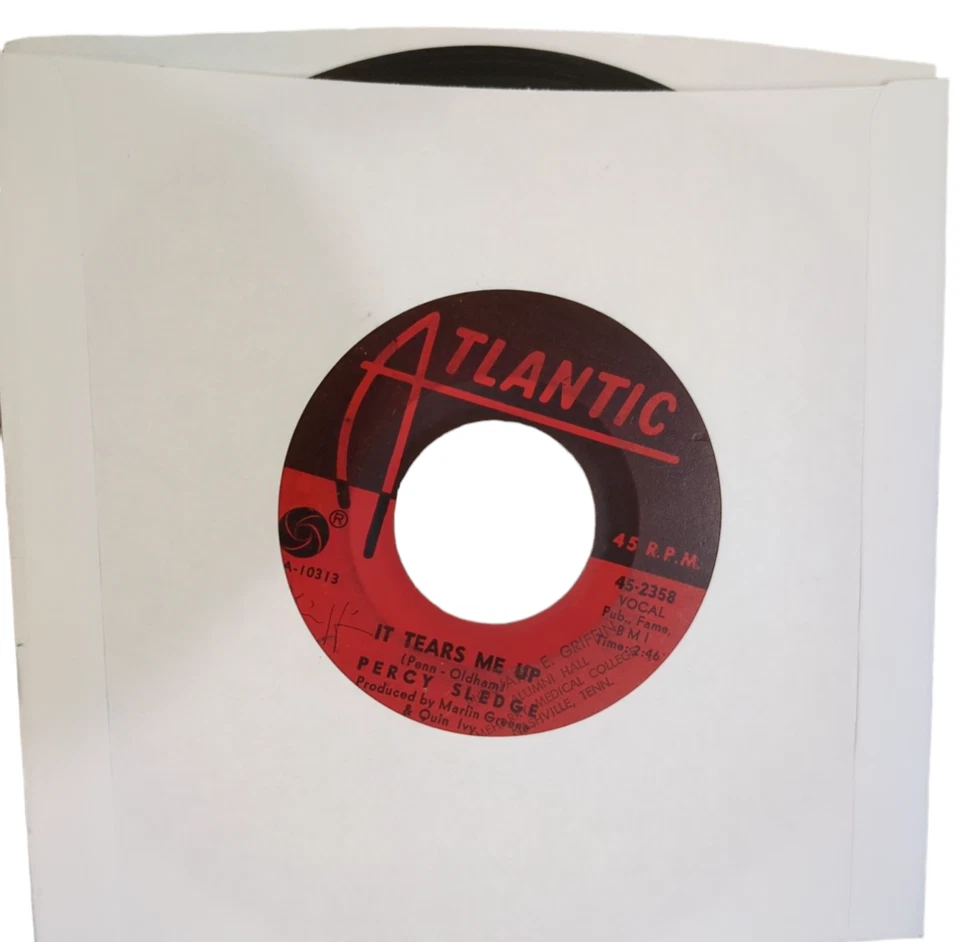 Lot of 7 Northern Soul 45 RPM Records Percy Sledge Stevie Wonder Atlantic Tamla - Image 2 of 4