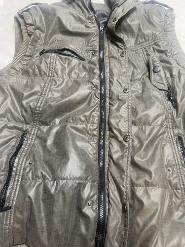 Paper Denim & Cloth Men’s XXL Puffer Best Hidden Hood Pocket - Picture 4 of 11