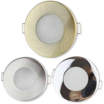 6x LED Einbau-Strahler 12V MR16 Bad 5W 7W flach IP44 Dusche Einbau-Spot Lampe