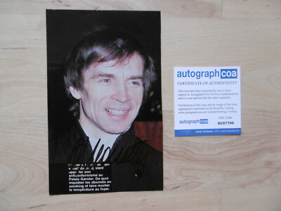 Rudolf Nureyev ''ballet'' original autograph signed 12x20 cm magazine image ACOA