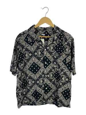 SEQUEL Short Sleeve Shirt M Viscose BLK Full Pattern | eBay 