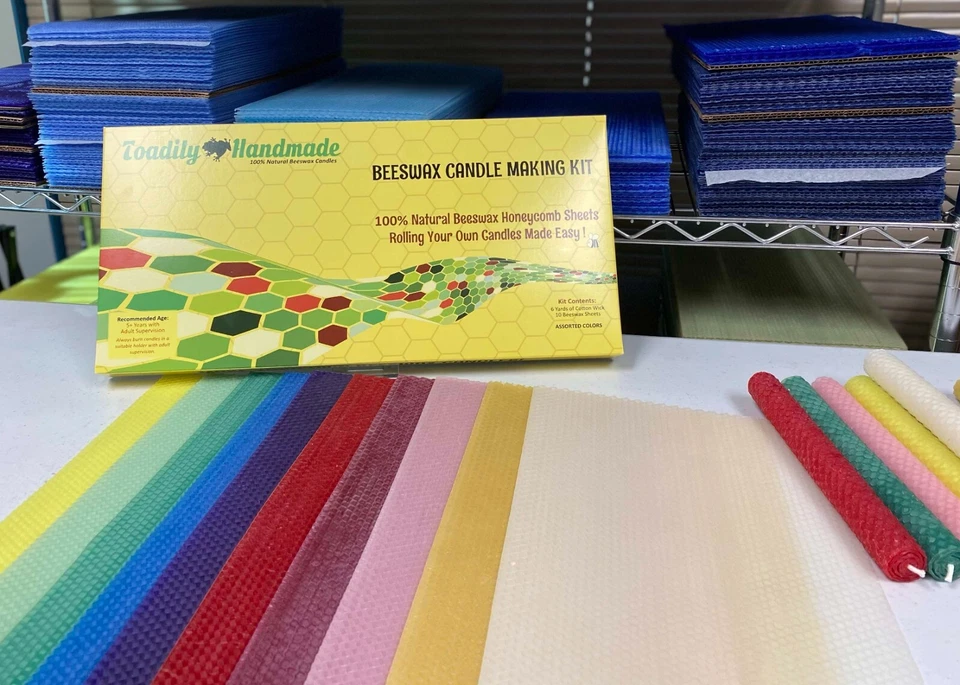 Beeswax Candle Making Kit - 10 Sheets Assorted Colors. 100% Natural Beeswax! - Image 3 of 3
