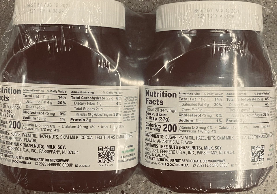 5x Nutella Hazelnut Spread With Cocoa Twin Packs 26.5 oz - 10 JARS - Image 3 of 4