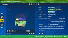 6IV Shiny Brute Bonnet Pokemon Scarlet and Violet SAME DAY