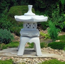 3 Mini Statue Pagoda In Pietra Per Giardino Zen | Lanterne Giapponesi In Miniatura Per Bonsai E Acquari - Foto 2