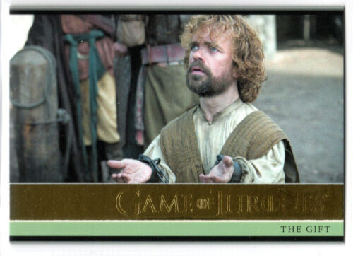 GAME OF THRONES SEASON 5 GOLD PARALLEL BASE INSERT #20 THE GIFT 053/150 - Picture 1 of 2