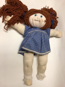 22 Inch Cabbage Patch Kid Red Yarn Hair Blue Eyes Ebay