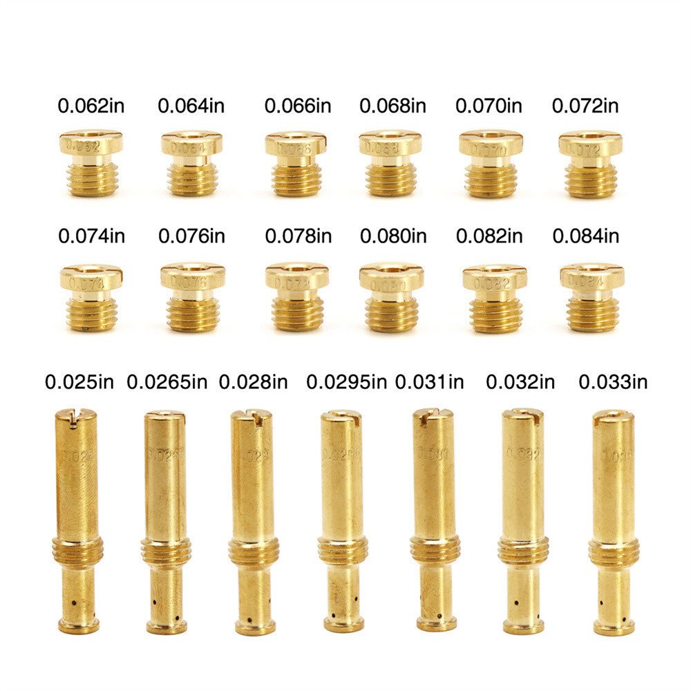 19x Carburetor Main Jet Intermediate Jets Set Copper For S&S B E G Carbs 35‑0995 eBay