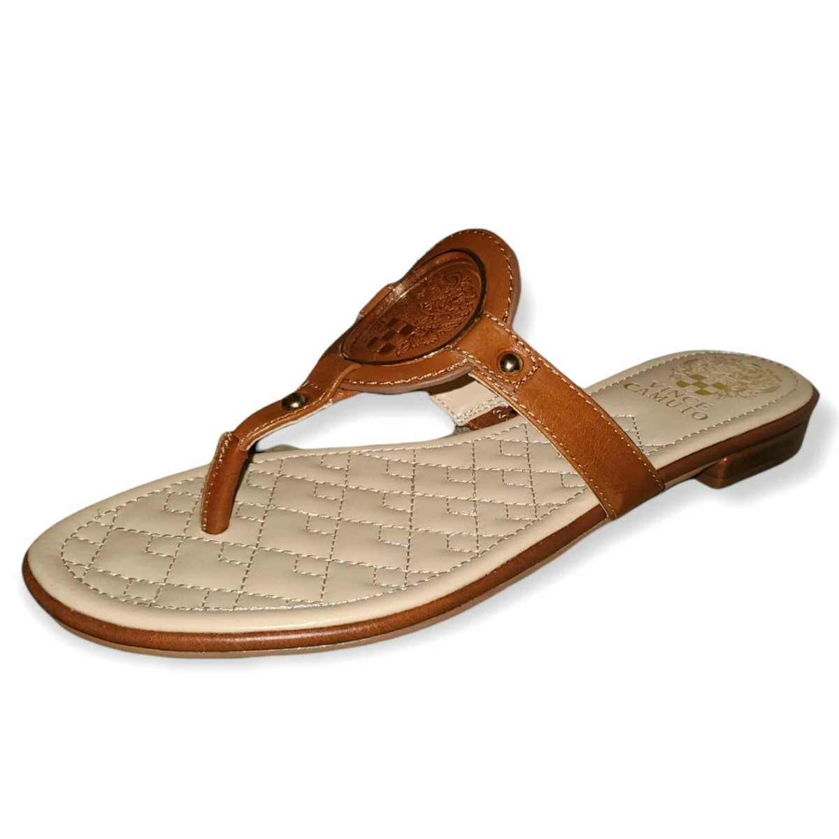 Vince Camuto Shoes Brown BP Braida Summer Cognac Sandals Womens