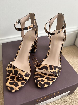 CARVELA KIKI BLOCK HEEL SANDAL IN TAN Combined SIZE UK