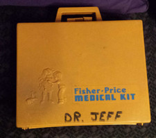 1977 Fisher-Price 936 Toy Doctor Medical Kit - as pictured.