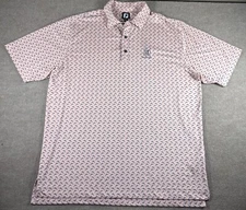 Footjoy FJ Pink Dolphin Short Sleeve Golf Polo Men Size XL TPC San Antonio