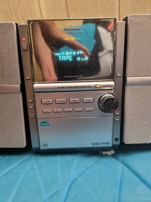 Panasonic 5 CD DISC Changer Cassette Player Radio AM/FM /TPS