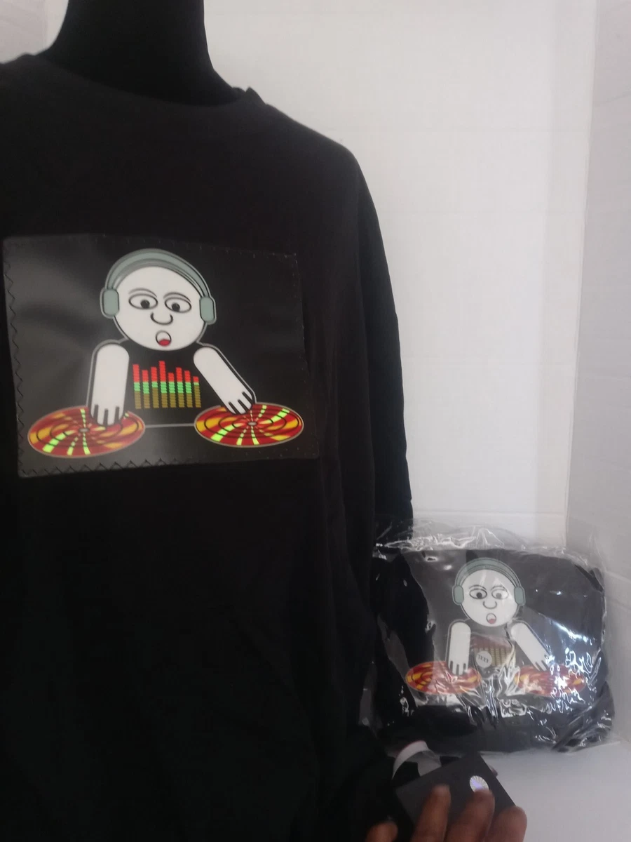 Led activated t outlet shirt