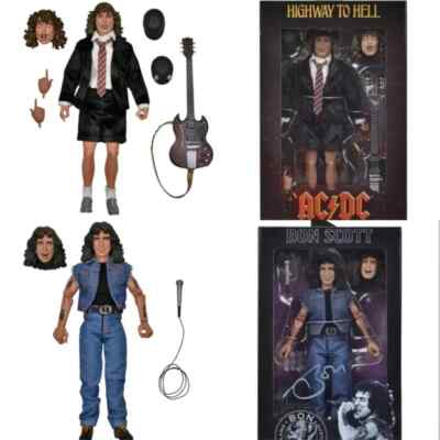 ACTIONFIGUR AC/DC HIGHWAY TO HELL ANGUS YOUNG BON SCOTT ROCK BAND SPIELZEUG 18 CM