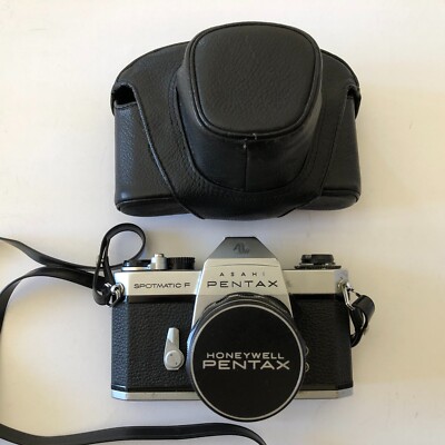 Asahi Pentax Spotmatic SP F   w/ SMC Super-Takumar 1:1.8 55mm  lens & CASE