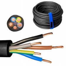 5 CORE RUBBER CABLE  SOLID HEAVY DUTY 6mm GROUND CABLE  5x6mm²  0,6/1kV