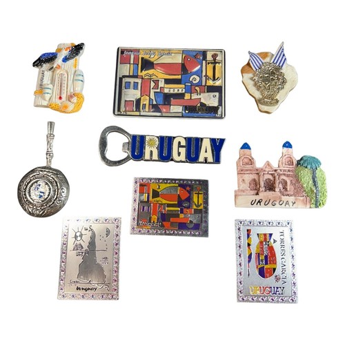 Lot 9 Souvenir Refrigerator Uruguay World Travel Vacation eBay