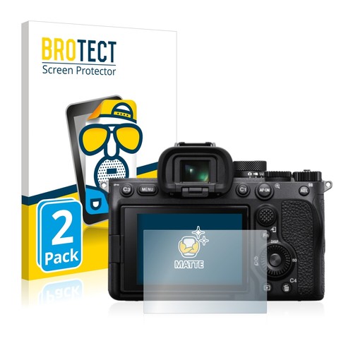 Protection D'écran Verre Mat Anti-reflet Brotect Pour Sony Alpha 7 IV - Dureté 9H, Finition Anti-traces, Montage Sans Bulles