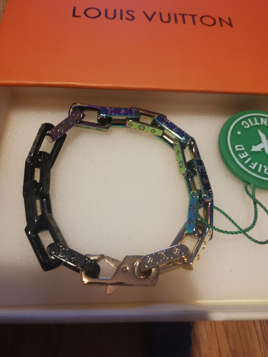 🔥LOUIS VUITTON ✨ Pre-owned Chain Bracelet Engraved 🔥LOUIS VUITTON ✨ Pre-owned Chain Bracelet Engraved