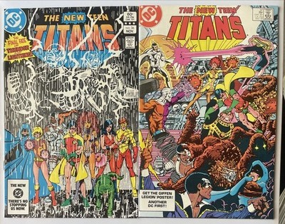 New Teen Titans #36 #37   George Perez! Thunder & Lightning! Batman & Outsiders