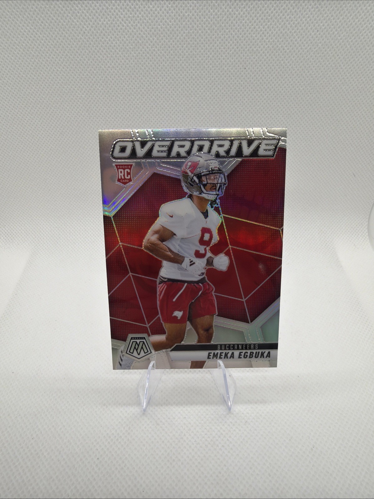 2025 Panini Mosaic Emeka Egbuka Overdrive Silver Rookie 🔥🔥🔥