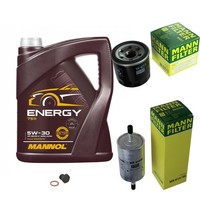 Mann Inspektionspaket Filterset 5L Mannol Energy 5W-30 FüR Mazda 3 1.6 1.4