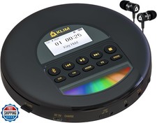KLIM Nomad - New - Portable CD Player Walkman with Long-Lasting Battery - wit