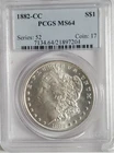 1882 CC Morgan Silver Dollar - PCGS MS64