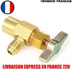 Robinet auto-perçant pour gaz réfrigérant R134a R12 recharge clim