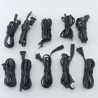 Lot of 10 Two Prong 4ft AC Power Cord Cables Figure Eight 8 PS1 PS2 NEMA 1-15P