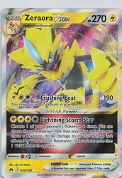 Zeraora VSTAR 055/159 Crown Zenith Ultra Rare Holo