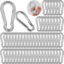 Spring Snap Hook Carabiners, Carabiner Clip, Heavy Duty Galvanized Steel Spring