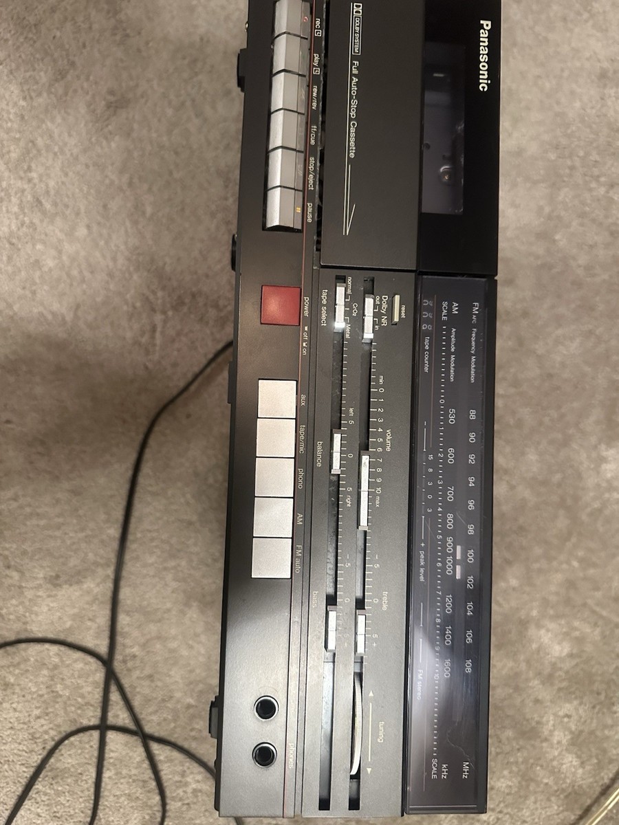 Vintage 1980 Panasonic SG-P100 AM/FM Stereo Receiver Cassette Tape